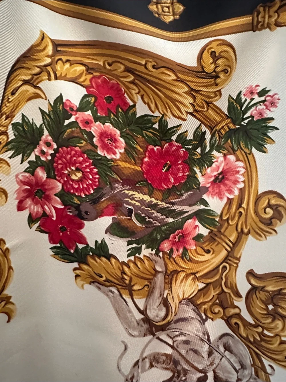 Smithsonian Institution 100% silk twill scarf